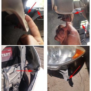 4th gen headlight removal