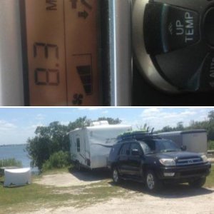 V8 Camper Towing