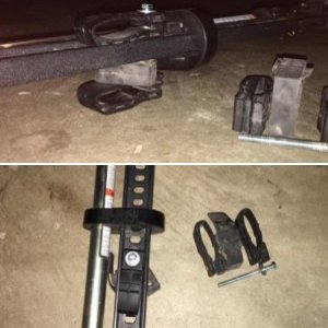 Yakima Might Mounts 23H for Hi-Lift on factory cross rails