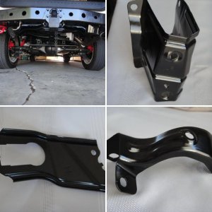 Powdercoat hitch received and tow hook.