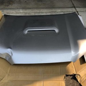 2017 TRD-Off-road Hood with scoop (silver color, dented)
