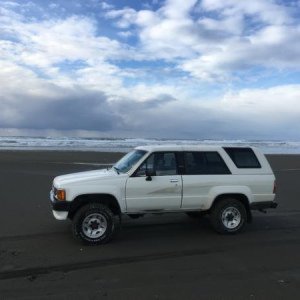 On the beach