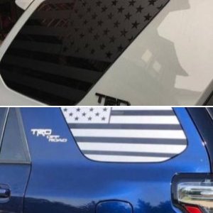 TOYOTA 4RUNNER 5TH GEN FLAG DECAL