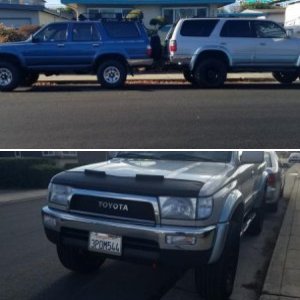 1996 Toyota 4Runner Limited 4WD w/Rear Lockers; Desert Dune w/ Silver cladding