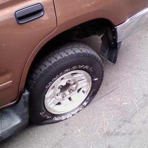 Drunk driver hit my back tire of my 4Runner while it was parked. Caused $1800 in damages... Sept 12 2009