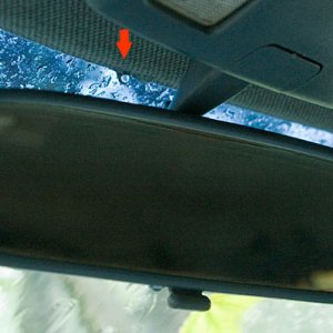 We have a leak! Top of my windshield drips all over my center console when it rains.