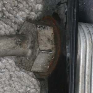 outside of radiator, cooler outlet