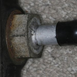 outside of radiator, cooler inlet