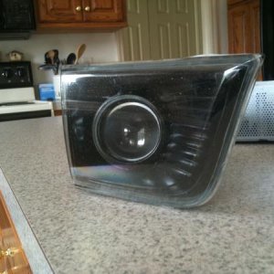 black fog light