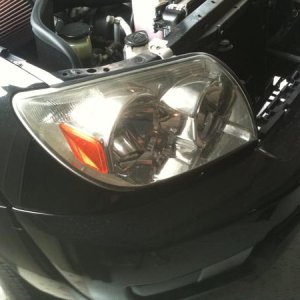 chrome headlight
