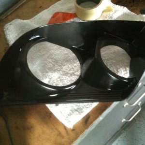 painted black