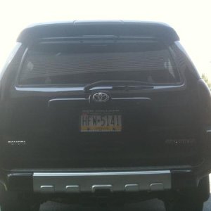 tinted taillights, third brake light, and the 2 worthless lenses in bumper