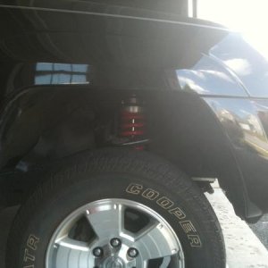 Heres a crappy pic of the toytec adjustable coilover