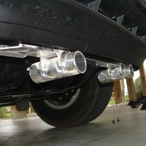 Installed bracket ready to receive the rod rack.