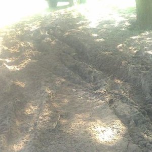 the reason why i got the bigger tires, got out but made a mess doing it