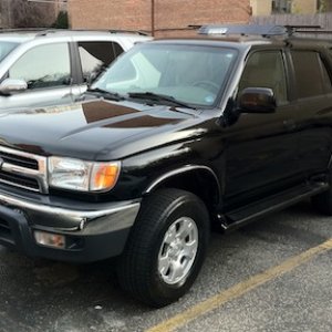 Installed OEM running boards & wind deflector.
