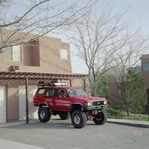 Moab Toy Safari.... Parked in front of the Condo