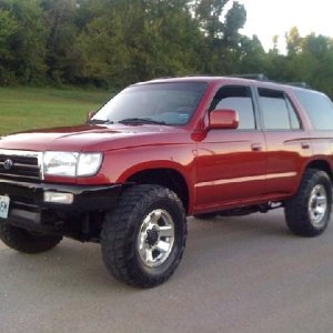 New paint job all around including bumpers with red perl in them.