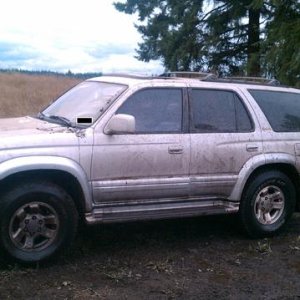 start of the build. So this pic is just after i got pulled out of a mud hole and hydro locked my engine.