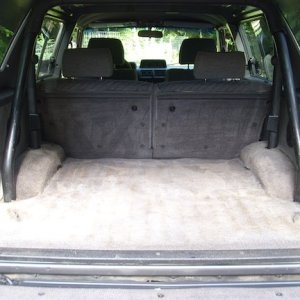 4Runner Cargo Area been well used but in good shape for all the use I have Gotten out of it.I have added the padded toyota cover on the top of the Rol