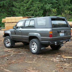 Drivers Rear Side shot shows the 4 Year Old Complete 4runner Paint Job very well. It is the same color as the original paint job from Toyota