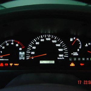 Instruments from my 2000 HiLux Surf SSR-G.