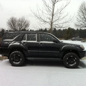 a little snow...