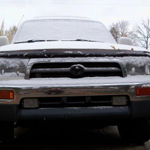 Some of the rare snow down here