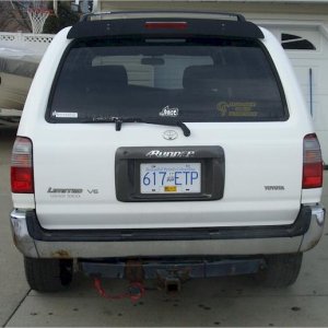 nice rusty bumper and low rider hitch to scrape trenches with - both need to be made useful