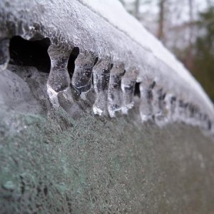 Ice on the window
