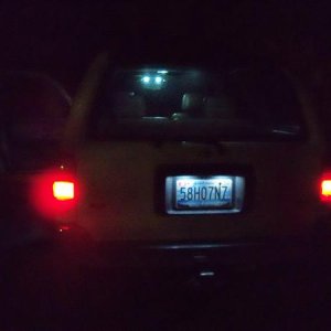 All LEDs from the back