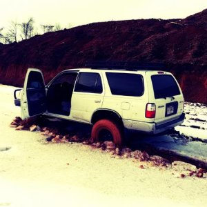 I didn't see where the snow stopped and the ice began