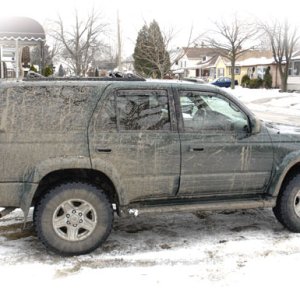 Her first mud bath