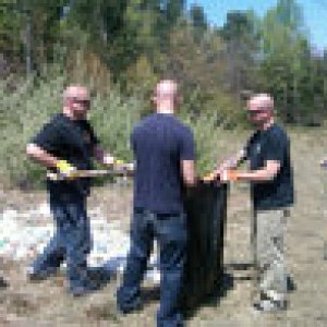 We clean up the trails we ride on!!! You should also!!!