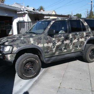 After lifting it 2.5 inches front and back. Right now it has 31x10.5x15. Plan to upgrade to 32x11.5x15.