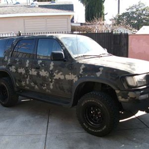 After lifting it 2.5 inches front and back. Right now it has 31x10.5x15. Plan to upgrade to 32x11.5x15.