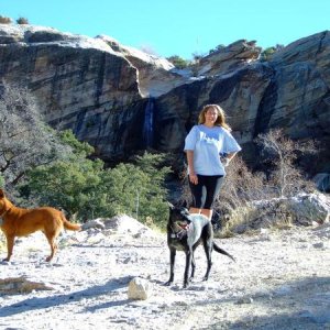 The goal -- Chiva Falls
Maria with Ladybug and Tosca