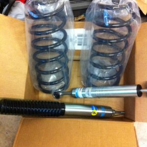 Bilstein 5100's front and back and toytech superflex 2" springs
