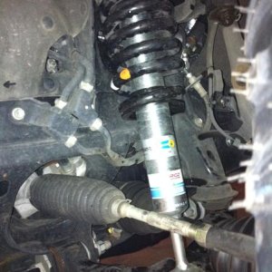 Front shocks installed