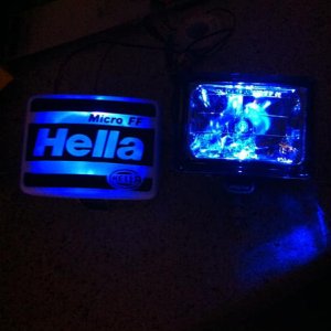 HELLA MICRO FF WITH LED INSTALLED.
Again I am aware of the Law!