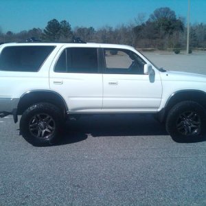 Time to tint the front windows and start losing some chrome.