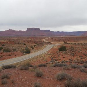 Hwy 128 as it crosses the Amphitheater section