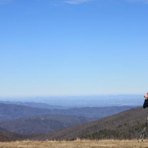 Random Hiker on the Trail snapping some pics.