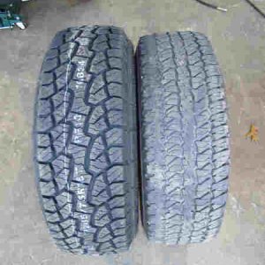 Comparison of 265/75-16 Hankook RF10 vs 265/70-16 Firestone Destination AT
