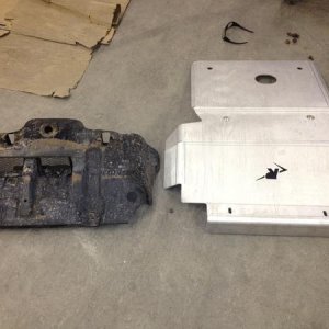 Factory Skid compared to the FJ Ricochet Skid