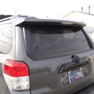 LIFT GATE MOLDING AND ROOF RAILS PAINTED