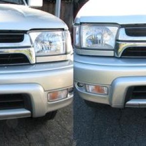Black Badges (spray painted)