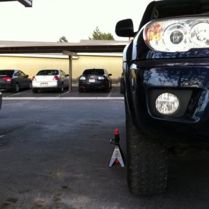 No wheel spacer
