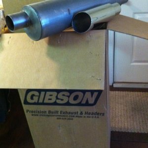 Gibson exhaust showed up today! Soon to be installed