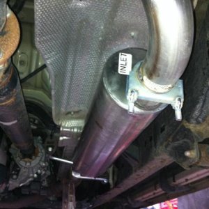 Yes the Gibson muffler is installed backwards